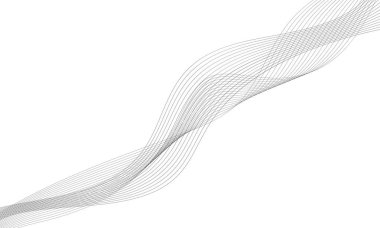 Tasarım için soyut dalga elemanı. Dijital frekans dengeleyici. Tarzlanmış çizgi sanat arka planı. Vektör çizimi. Karıştırma aracı kullanılarak oluşturulan çizgilerle dalga. Dalgalı kıvrımlı çizgi, düz çizgi.