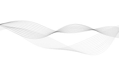 Tasarım için soyut dalga elemanı. Dijital frekans dengeleyici. Tarzlanmış çizgi sanat arka planı. Vektör çizimi. Karıştırma aracı kullanılarak oluşturulan çizgilerle dalga. Dalgalı kıvrımlı çizgi, düz çizgi.