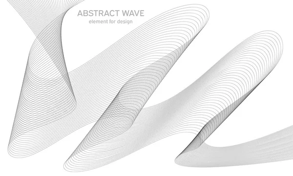 Tasarım için soyut dalga elemanı. Dijital frekans dengeleyici. Tarzlanmış çizgi sanat arka planı. Vektör çizimi. Karıştırma aracı kullanılarak oluşturulan çizgilerle dalga. Dalgalı kıvrımlı çizgi, düz çizgi.