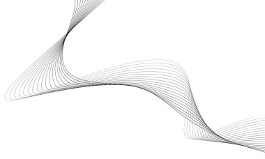 Tasarım için soyut dalga elemanı. Dijital frekans dengeleyici. Tarzlanmış çizgi sanat arka planı. Vektör çizimi. Karıştırma aracı kullanılarak oluşturulan çizgilerle dalga. Dalgalı kıvrımlı çizgi, düz çizgi.