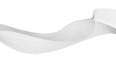 Tasarım için soyut dalga elemanı. Dijital frekans dengeleyici. Tarzlanmış çizgi sanat arka planı. Vektör çizimi. Karıştırma aracı kullanılarak oluşturulan çizgilerle dalga. Dalgalı kıvrımlı çizgi, düz çizgi.