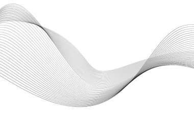 Tasarım için soyut dalga elemanı. Dijital frekans dengeleyici. Tarzlanmış çizgi sanat arka planı. Vektör çizimi. Karıştırma aracı kullanılarak oluşturulan çizgilerle dalga. Dalgalı kıvrımlı çizgi, düz çizgi.