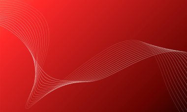 Tasarım için soyut dalga elemanı. Dijital frekans dengeleyici. Tarzlanmış çizgi sanat arka planı. Karıştırma aracı kullanılarak oluşturulan çizgilerle renkli parlak bir dalga. Eğimli dalgalı çizgi, pürüzsüz çizgili vektör.