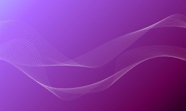 Tasarım için soyut dalga elemanı. Dijital frekans dengeleyici. Tarzlanmış çizgi sanat arka planı. Karıştırma aracı kullanılarak oluşturulan çizgilerle renkli parlak bir dalga. Eğimli dalgalı çizgi, pürüzsüz çizgili vektör.