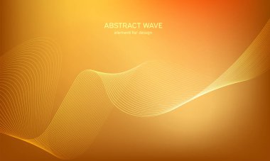 Tasarım için soyut dalga elemanı. Dijital frekans dengeleyici. Tarzlanmış çizgi sanat arka planı. Karıştırma aracı kullanılarak oluşturulan çizgilerle renkli parlak bir dalga. Eğimli dalgalı çizgi, pürüzsüz çizgili vektör.