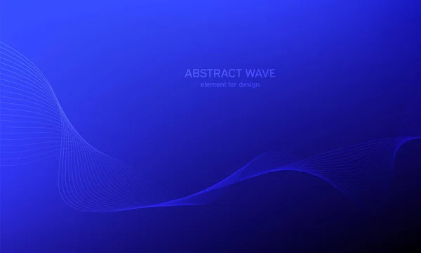 Абстрактний Хвильовий Елемент Дизайну Еквалайзер Цифрових Частот Стилізована Лінія Художнього — стоковий вектор