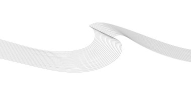 Tasarım için soyut dalga elemanı. Dijital frekans dengeleyici. Tarzlanmış çizgi sanat arka planı. Vektör çizimi. Karıştırma aracı kullanılarak oluşturulan çizgilerle dalga. Dalgalı kıvrımlı çizgi, düz çizgi
