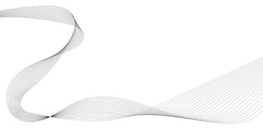 Tasarım için soyut dalga elemanı. Dijital frekans dengeleyici. Tarzlanmış çizgi sanat arka planı. Vektör çizimi. Karıştırma aracı kullanılarak oluşturulan çizgilerle dalga. Dalgalı kıvrımlı çizgi, düz çizgi