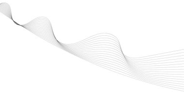 Tasarım için soyut dalga elemanı. Dijital frekans dengeleyici. Tarzlanmış çizgi sanat arka planı. Vektör çizimi. Karıştırma aracı kullanılarak oluşturulan çizgilerle dalga. Dalgalı kıvrımlı çizgi, düz çizgi