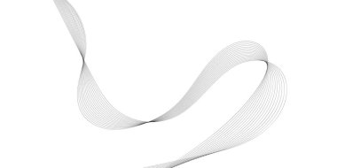 Tasarım için soyut dalga elemanı. Dijital frekans dengeleyici. Tarzlanmış çizgi sanat arka planı. Vektör çizimi. Karıştırma aracı kullanılarak oluşturulan çizgilerle dalga. Dalgalı kıvrımlı çizgi, düz çizgi