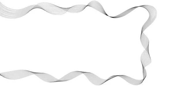 Abstract Wave Element Design Digital Frequency Track Equalizer Stylized Line — Stock Vector