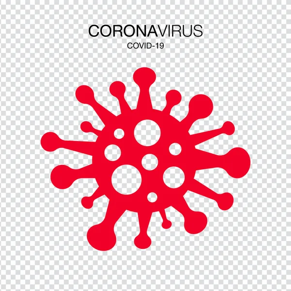 Coronavirus Covid Arrête Pas Infection Dangereux Coronavirus Cell Des Bactéries — Image vectorielle