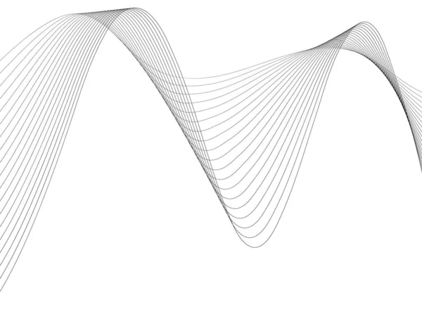 Abstract Golfelement Voor Design Digitale Frequentie Track Equalizer Gestileerde Lijn — Stockvector