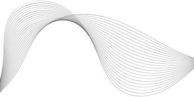 Tasarım için soyut dalga elemanı. Dijital frekans dengeleyici. Tarzlanmış çizgi sanat arka planı. Vektör çizimi. Karıştırma aracı kullanılarak oluşturulan çizgilerle dalga. Dalgalı kıvrımlı çizgi, düz çizgi