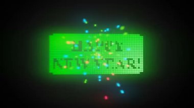 Mutlu yeni yıl metin afiş. Mutlu yeni yıl intro outro animasyon