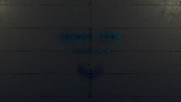 Coming Soon Text Banner Intro Outro Coming Soon Animation Title — Stockvideo