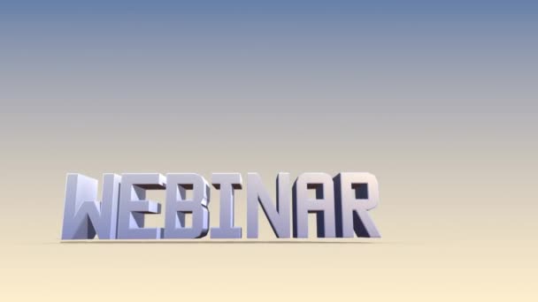 Webinar Εισαγωγή Outro Banner Κειμένου Webinar Τίτλος Αποκαλύπτουν — Αρχείο Βίντεο