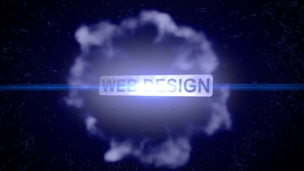 Web design intro outro title show animation