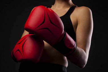Kadın boksör Isınma