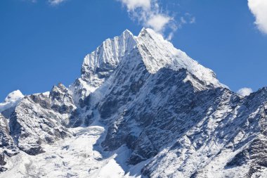 Everest 'e kadar, Khumbu Vadisi, Sagarmatha Ulusal Parkı, Nepal Himalayaları.