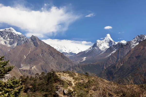 Camino Campamento Base Del Everest Valle Khumbu Parque Nacional Sagarmatha —  Fotos de Stock