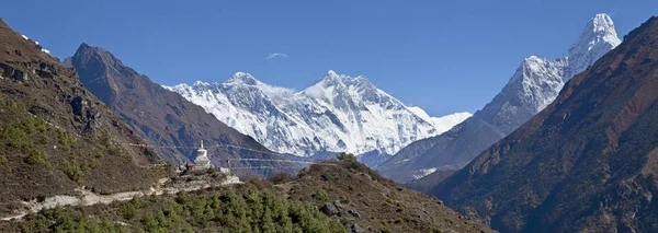Vägen Till Everest Basläger Khumbu Dalen Sagarmatha Nationalpark Nepal Himalaya — Stockfoto