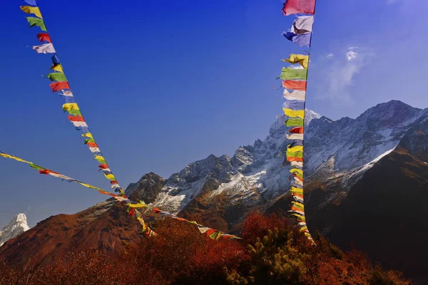 Nepal Sutras Originally Written Cloth Banners Were Transmitted Other Regions — Stock Photo, Image