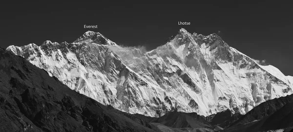 Vista Mnt Everest Lhotse — Foto Stock