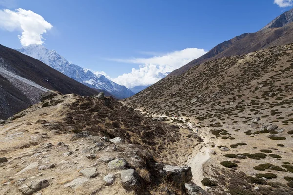 Strada Campo Base Dell Everest Valle Khumbu Parco Nazionale Sagarmatha — Foto Stock