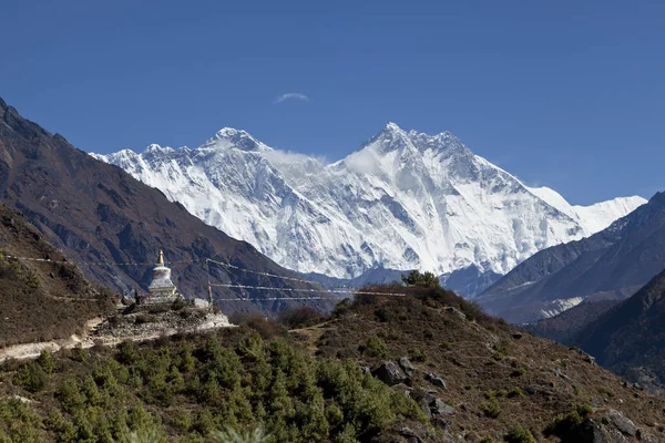 Εθνικό Πάρκο Sagarmatha Ιμαλάια Του Νεπάλ Φωτογραφία Αρχείου