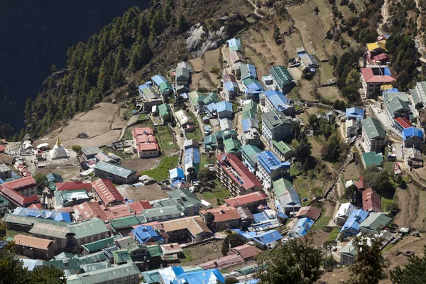 Himalayas Nepal Cirka Νοεμβριοσ 2017 Παλαιά Κτίρια Στο Ορεινό Χωριό Φωτογραφία Αρχείου