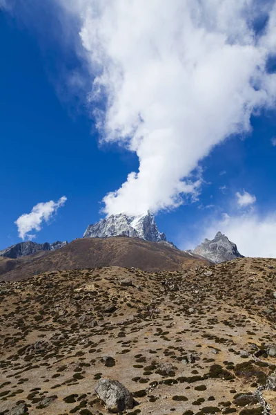 Droga Bazy Everestu Dolina Khumbu Park Narodowy Sagarmatha Nepalskie Himalajie Obrazy Stockowe bez tantiem