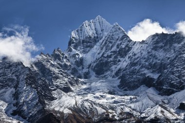 Everest 'e kadar, Khumbu Vadisi, Sagarmatha Ulusal Parkı, Nepal Himalayaları.