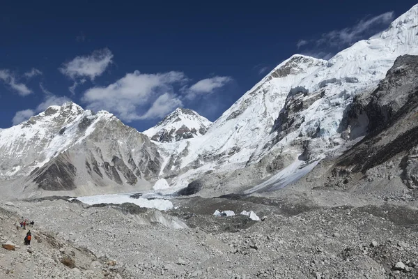 Droga Bazy Everestu Dolina Khumbu Park Narodowy Sagarmatha Nepalskie Himalajie — Zdjęcie stockowe