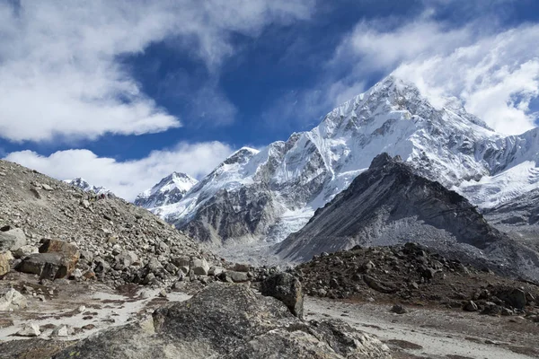 Strada Campo Base Dell Everest Valle Khumbu Parco Nazionale Sagarmatha — Foto Stock