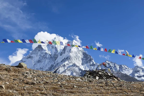 Nepal Sutras Originalmente Escrito Banderas Tela Fueron Transmitidos Otras Regiones —  Fotos de Stock