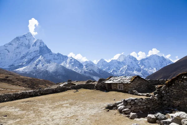 Sagarmatha Nationalpark Nepalesischen Himalaya lizenzfreie Stockbilder