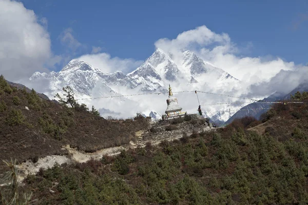 Εθνικό Πάρκο Sagarmatha Ιμαλάια Του Νεπάλ Φωτογραφία Αρχείου