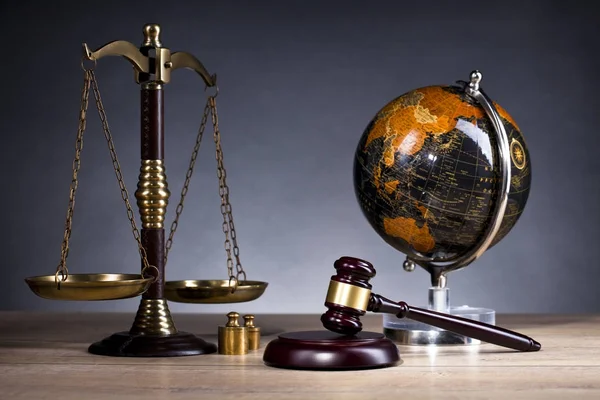 Law Concept Law Justice Symbols Composition — Stock Photo, Image