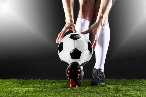 Calcio Calcio Europeo Giocare Calcio — Foto Stock