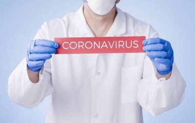 Coronavirus Karantina, evde kalın. Pandemik. Coronavirüs salgını.