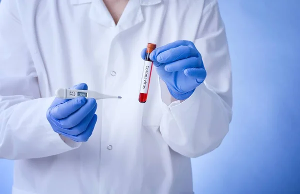 Positive Blood Test Result New Rapidly Spreading Coronavirus Coronavirus 2019 — Stock Photo, Image