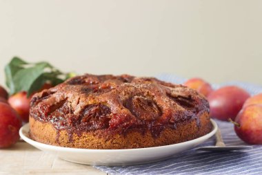 Erik pasta ya da kek tarçın ve şeker. Seçici odak.