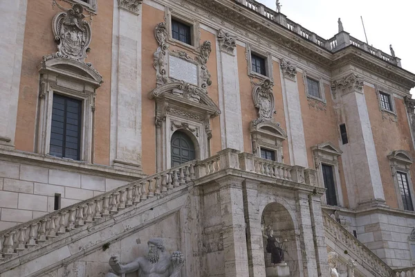 Ρώμη Ιταλία Φεβρουαρίου 2020 Άποψη Του Παλάτσο Σενατόριο — Φωτογραφία Αρχείου