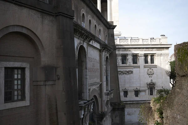 Řím Itálie Února 2020 Pohled Vstup Muzea Risorgimento Kapitolínského Vrchu — Stock fotografie