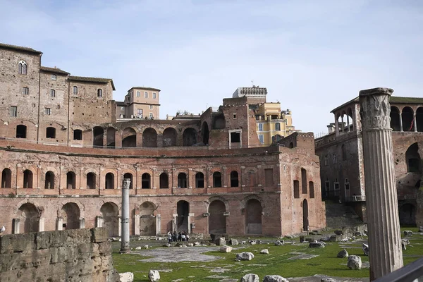 Róma Olaszország 2020 Február Trajan Piac Kilátása — Stock Fotó