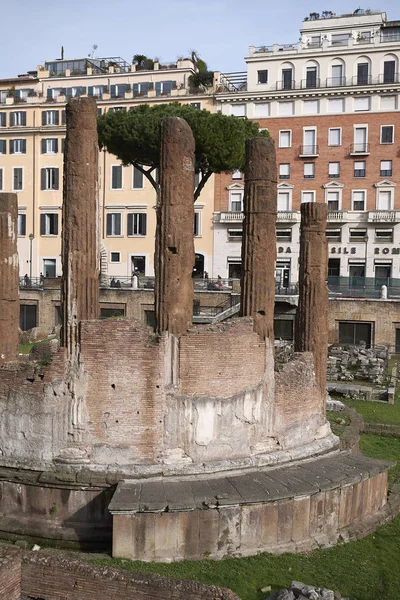 Rom Italien Februari 2020 Utsikt Över Det Heliga Området Largo — Stockfoto