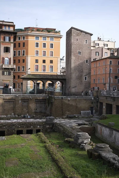 Rom Italien Februari 2020 Utsikt Över Det Heliga Området Largo — Stockfoto