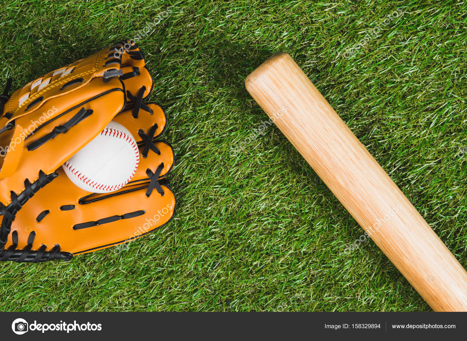 Baseball bat and ball — Stock Photo © AntonMatyukha 158329894