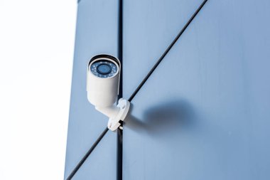 security camera on wall clipart